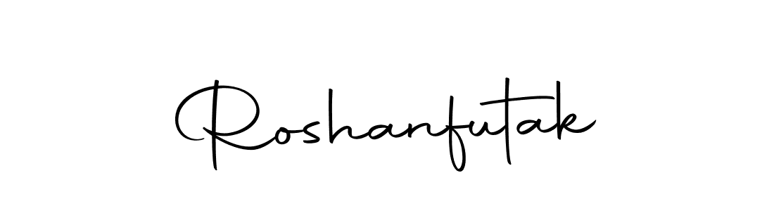 Similarly Autography-DOLnW is the best handwritten signature design. Signature creator online .You can use it as an online autograph creator for name Roshanfutak. Roshanfutak signature style 10 images and pictures png