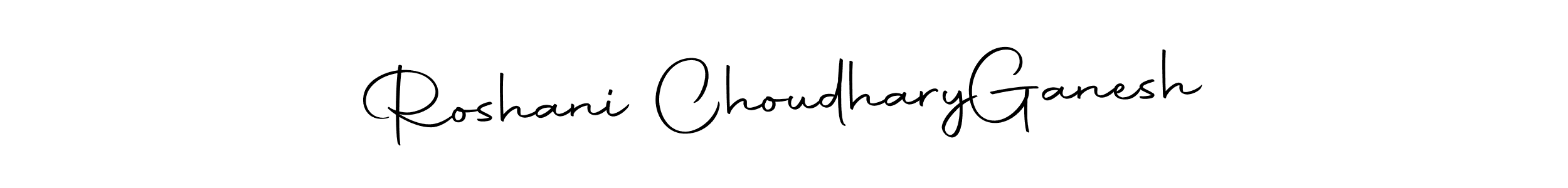 How to make Roshani Choudhary  Ganesh signature? Autography-DOLnW is a professional autograph style. Create handwritten signature for Roshani Choudhary  Ganesh name. Roshani Choudhary  Ganesh signature style 10 images and pictures png