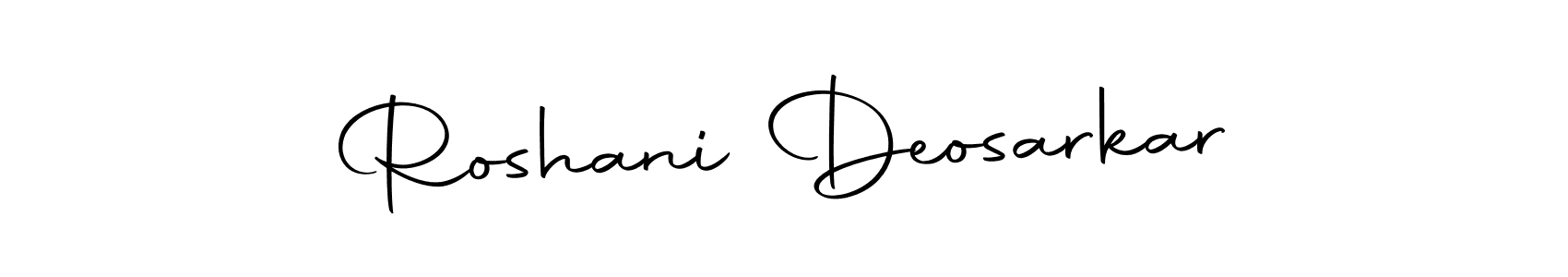 Make a beautiful signature design for name Roshani Deosarkar. Use this online signature maker to create a handwritten signature for free. Roshani Deosarkar signature style 10 images and pictures png
