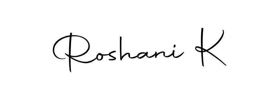 How to make Roshani K signature? Autography-DOLnW is a professional autograph style. Create handwritten signature for Roshani K name. Roshani K signature style 10 images and pictures png