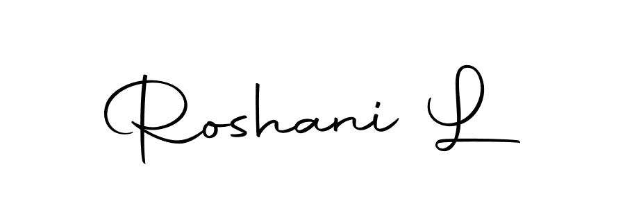 Also we have Roshani L name is the best signature style. Create professional handwritten signature collection using Autography-DOLnW autograph style. Roshani L signature style 10 images and pictures png