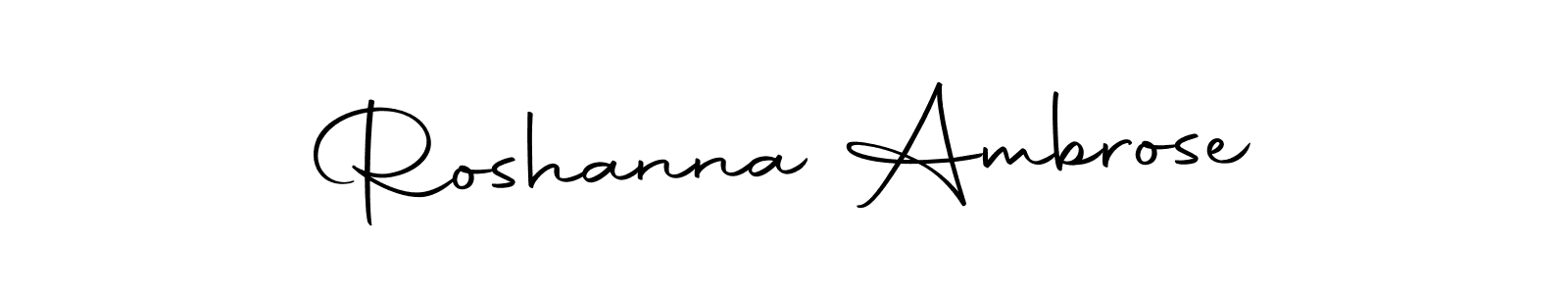 The best way (Autography-DOLnW) to make a short signature is to pick only two or three words in your name. The name Roshanna Ambrose include a total of six letters. For converting this name. Roshanna Ambrose signature style 10 images and pictures png