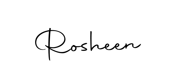 Create a beautiful signature design for name Rosheen. With this signature (Autography-DOLnW) fonts, you can make a handwritten signature for free. Rosheen signature style 10 images and pictures png