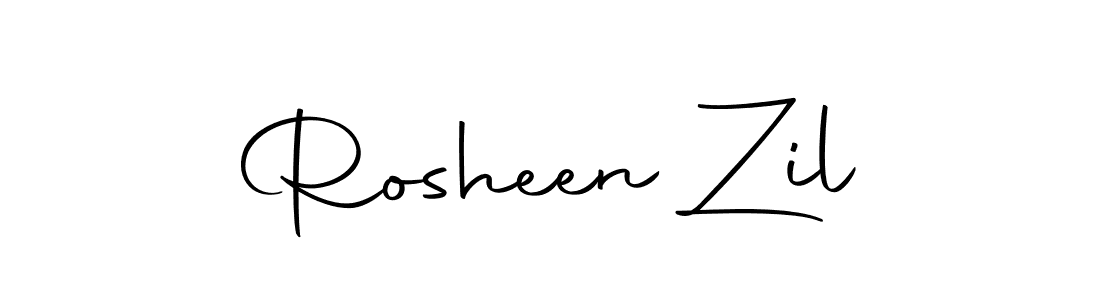Also we have Rosheen Zil name is the best signature style. Create professional handwritten signature collection using Autography-DOLnW autograph style. Rosheen Zil signature style 10 images and pictures png