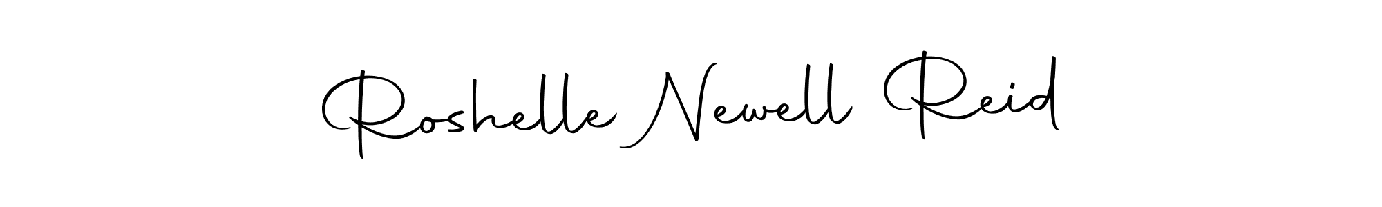 Similarly Autography-DOLnW is the best handwritten signature design. Signature creator online .You can use it as an online autograph creator for name Roshelle Newell Reid. Roshelle Newell Reid signature style 10 images and pictures png