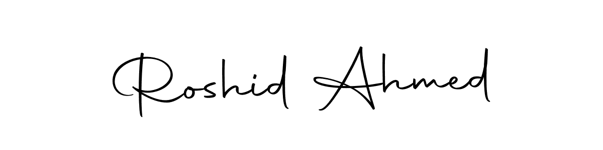 You can use this online signature creator to create a handwritten signature for the name Roshid Ahmed. This is the best online autograph maker. Roshid Ahmed signature style 10 images and pictures png