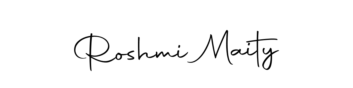 Make a beautiful signature design for name Roshmi Maity. With this signature (Autography-DOLnW) style, you can create a handwritten signature for free. Roshmi Maity signature style 10 images and pictures png