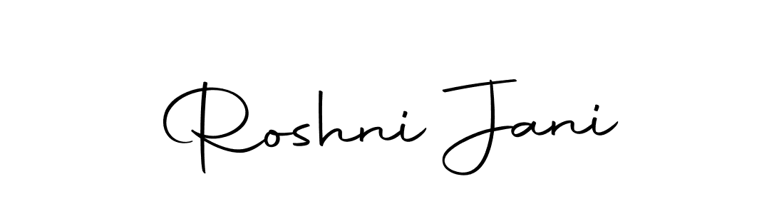 Design your own signature with our free online signature maker. With this signature software, you can create a handwritten (Autography-DOLnW) signature for name Roshni Jani. Roshni Jani signature style 10 images and pictures png