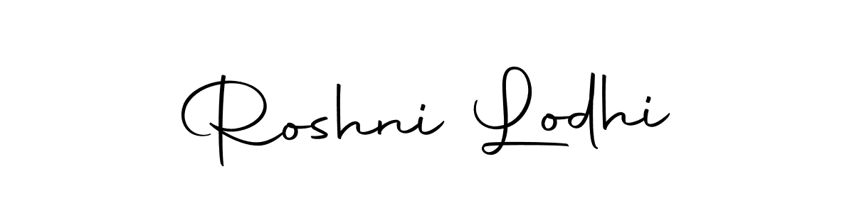 Design your own signature with our free online signature maker. With this signature software, you can create a handwritten (Autography-DOLnW) signature for name Roshni Lodhi. Roshni Lodhi signature style 10 images and pictures png