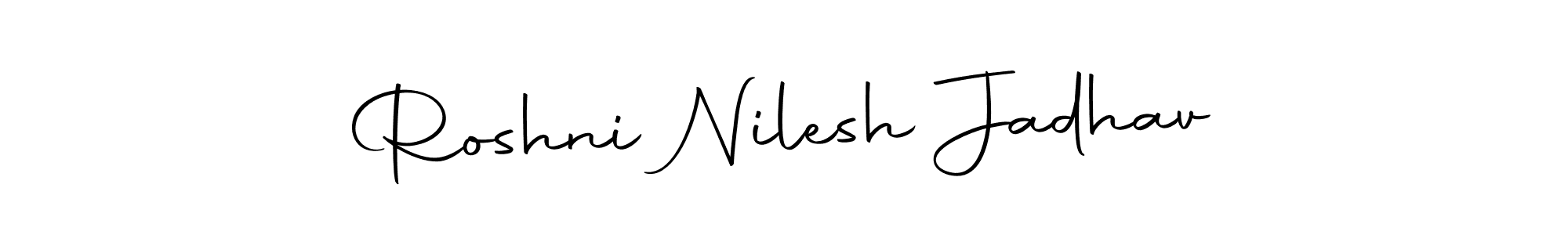 How to make Roshni Nilesh Jadhav signature? Autography-DOLnW is a professional autograph style. Create handwritten signature for Roshni Nilesh Jadhav name. Roshni Nilesh Jadhav signature style 10 images and pictures png