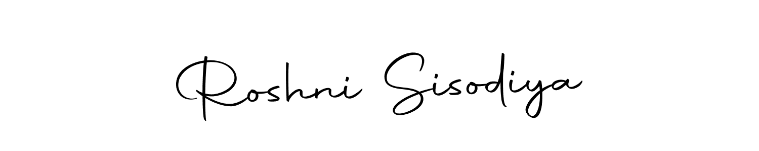 Make a beautiful signature design for name Roshni Sisodiya. With this signature (Autography-DOLnW) style, you can create a handwritten signature for free. Roshni Sisodiya signature style 10 images and pictures png