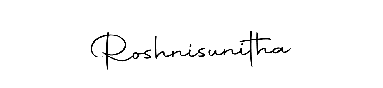 How to make Roshnisunitha signature? Autography-DOLnW is a professional autograph style. Create handwritten signature for Roshnisunitha name. Roshnisunitha signature style 10 images and pictures png