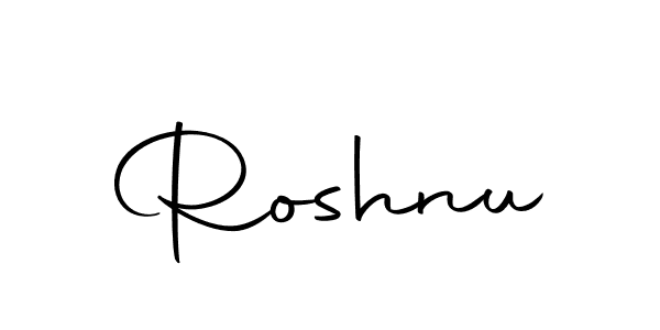 Similarly Autography-DOLnW is the best handwritten signature design. Signature creator online .You can use it as an online autograph creator for name Roshnu. Roshnu signature style 10 images and pictures png