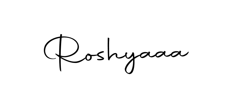 Make a beautiful signature design for name Roshyaaa. Use this online signature maker to create a handwritten signature for free. Roshyaaa signature style 10 images and pictures png