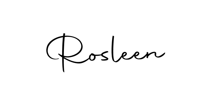 Create a beautiful signature design for name Rosleen. With this signature (Autography-DOLnW) fonts, you can make a handwritten signature for free. Rosleen signature style 10 images and pictures png