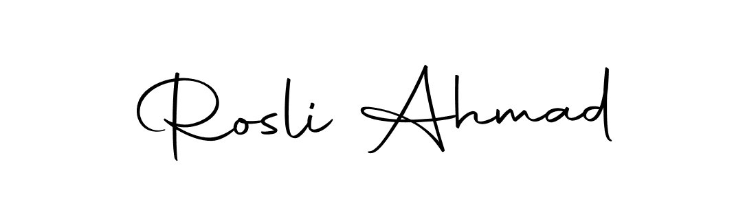 Make a short Rosli Ahmad signature style. Manage your documents anywhere anytime using Autography-DOLnW. Create and add eSignatures, submit forms, share and send files easily. Rosli Ahmad signature style 10 images and pictures png