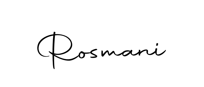 Create a beautiful signature design for name Rosmani. With this signature (Autography-DOLnW) fonts, you can make a handwritten signature for free. Rosmani signature style 10 images and pictures png