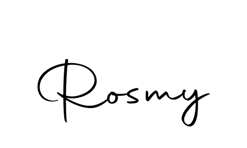 Design your own signature with our free online signature maker. With this signature software, you can create a handwritten (Autography-DOLnW) signature for name Rosmy. Rosmy signature style 10 images and pictures png