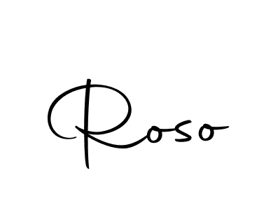You should practise on your own different ways (Autography-DOLnW) to write your name (Roso) in signature. don't let someone else do it for you. Roso signature style 10 images and pictures png