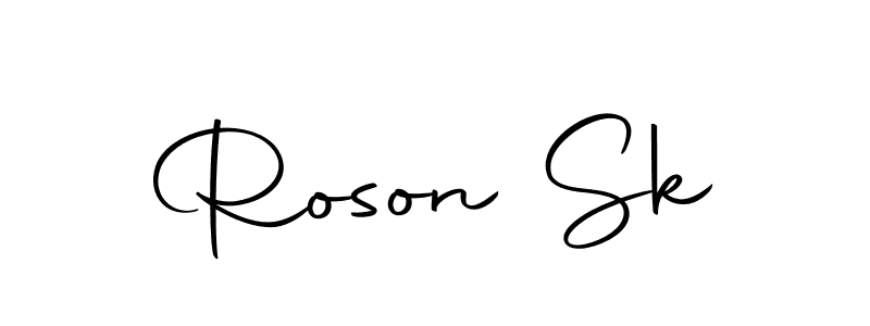 if you are searching for the best signature style for your name Roson Sk. so please give up your signature search. here we have designed multiple signature styles  using Autography-DOLnW. Roson Sk signature style 10 images and pictures png