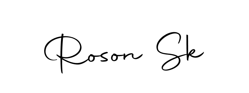 if you are searching for the best signature style for your name Roson Sk. so please give up your signature search. here we have designed multiple signature styles  using Autography-DOLnW. Roson Sk signature style 10 images and pictures png