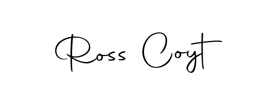 How to make Ross Coyt name signature. Use Autography-DOLnW style for creating short signs online. This is the latest handwritten sign. Ross Coyt signature style 10 images and pictures png