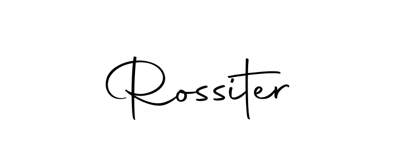 Make a beautiful signature design for name Rossiter. With this signature (Autography-DOLnW) style, you can create a handwritten signature for free. Rossiter signature style 10 images and pictures png