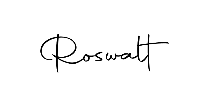 Design your own signature with our free online signature maker. With this signature software, you can create a handwritten (Autography-DOLnW) signature for name Roswalt. Roswalt signature style 10 images and pictures png