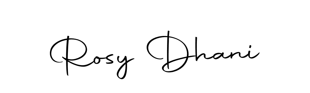 Rosy Dhani stylish signature style. Best Handwritten Sign (Autography-DOLnW) for my name. Handwritten Signature Collection Ideas for my name Rosy Dhani. Rosy Dhani signature style 10 images and pictures png