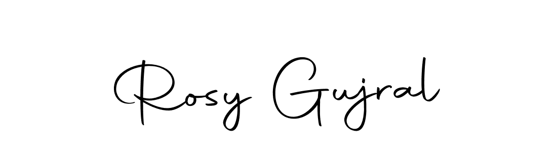 Make a beautiful signature design for name Rosy Gujral. With this signature (Autography-DOLnW) style, you can create a handwritten signature for free. Rosy Gujral signature style 10 images and pictures png