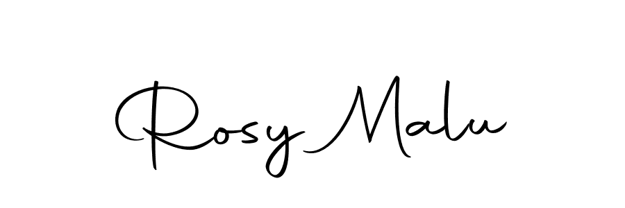 Make a beautiful signature design for name Rosy Malu. With this signature (Autography-DOLnW) style, you can create a handwritten signature for free. Rosy Malu signature style 10 images and pictures png