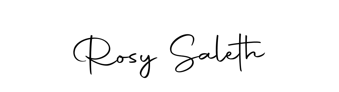 Make a beautiful signature design for name Rosy Saleth. Use this online signature maker to create a handwritten signature for free. Rosy Saleth signature style 10 images and pictures png