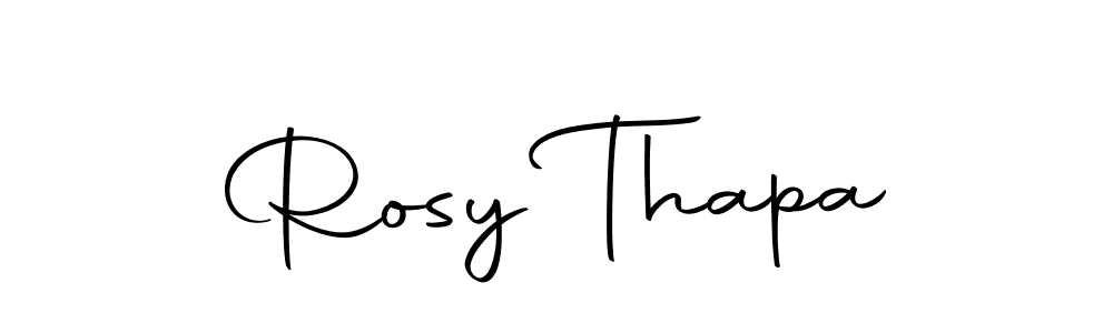Make a beautiful signature design for name Rosy Thapa. Use this online signature maker to create a handwritten signature for free. Rosy Thapa signature style 10 images and pictures png