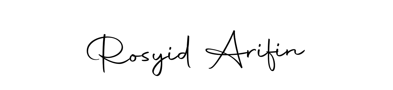 Rosyid Arifin stylish signature style. Best Handwritten Sign (Autography-DOLnW) for my name. Handwritten Signature Collection Ideas for my name Rosyid Arifin. Rosyid Arifin signature style 10 images and pictures png