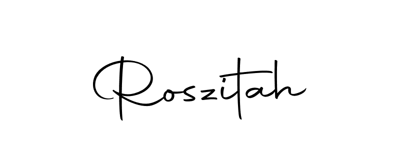 It looks lik you need a new signature style for name Roszitah. Design unique handwritten (Autography-DOLnW) signature with our free signature maker in just a few clicks. Roszitah signature style 10 images and pictures png