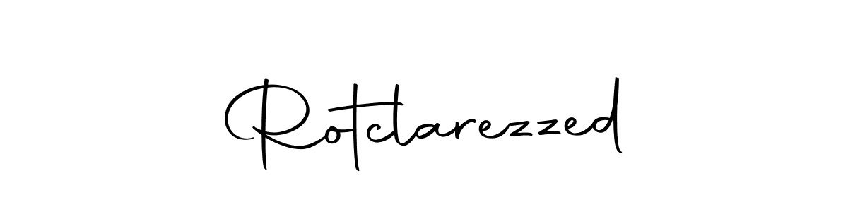 Use a signature maker to create a handwritten signature online. With this signature software, you can design (Autography-DOLnW) your own signature for name Rotclarezzed. Rotclarezzed signature style 10 images and pictures png