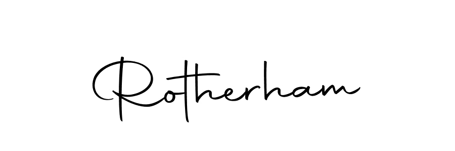 How to make Rotherham name signature. Use Autography-DOLnW style for creating short signs online. This is the latest handwritten sign. Rotherham signature style 10 images and pictures png