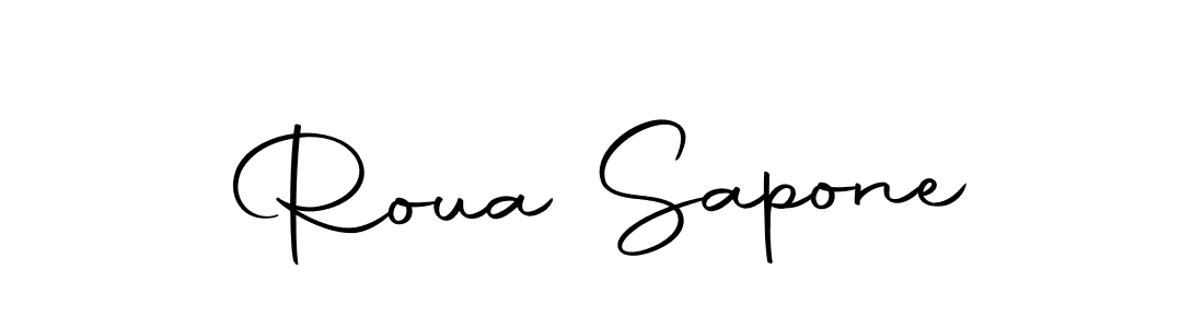 if you are searching for the best signature style for your name Roua Sapone. so please give up your signature search. here we have designed multiple signature styles  using Autography-DOLnW. Roua Sapone signature style 10 images and pictures png