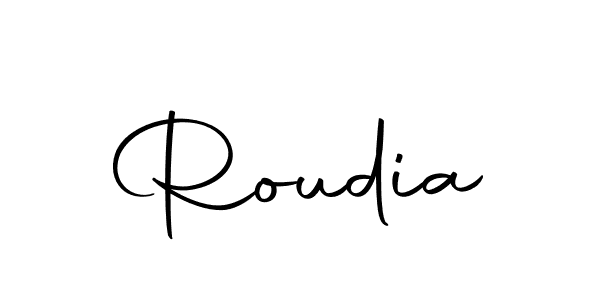 Make a short Roudia signature style. Manage your documents anywhere anytime using Autography-DOLnW. Create and add eSignatures, submit forms, share and send files easily. Roudia signature style 10 images and pictures png