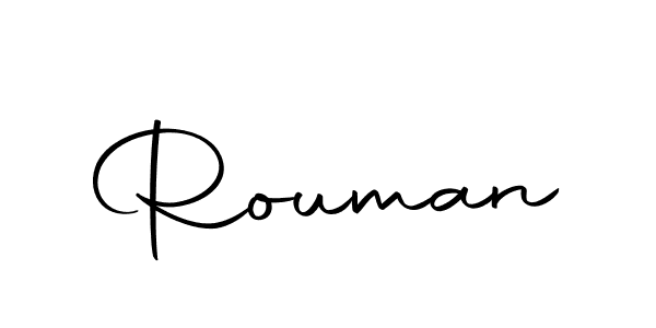 How to make Rouman name signature. Use Autography-DOLnW style for creating short signs online. This is the latest handwritten sign. Rouman signature style 10 images and pictures png