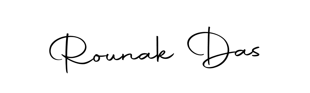 Create a beautiful signature design for name Rounak Das. With this signature (Autography-DOLnW) fonts, you can make a handwritten signature for free. Rounak Das signature style 10 images and pictures png