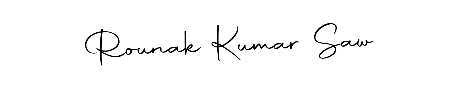 Design your own signature with our free online signature maker. With this signature software, you can create a handwritten (Autography-DOLnW) signature for name Rounak Kumar Saw. Rounak Kumar Saw signature style 10 images and pictures png