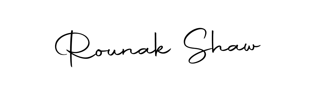Design your own signature with our free online signature maker. With this signature software, you can create a handwritten (Autography-DOLnW) signature for name Rounak Shaw. Rounak Shaw signature style 10 images and pictures png