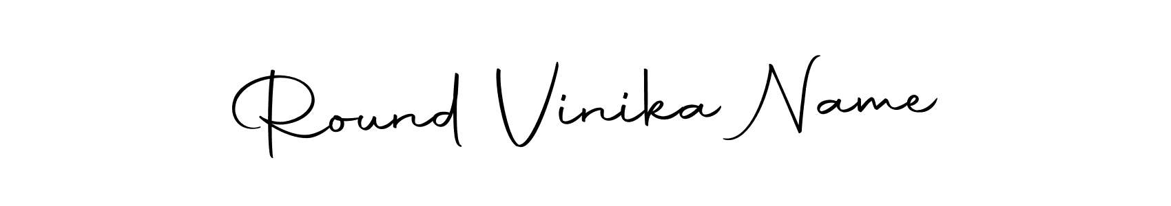 Round Vinika Name stylish signature style. Best Handwritten Sign (Autography-DOLnW) for my name. Handwritten Signature Collection Ideas for my name Round Vinika Name. Round Vinika Name signature style 10 images and pictures png