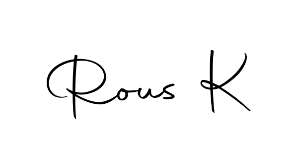 Rous K stylish signature style. Best Handwritten Sign (Autography-DOLnW) for my name. Handwritten Signature Collection Ideas for my name Rous K. Rous K signature style 10 images and pictures png