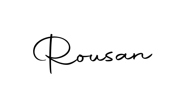 Rousan stylish signature style. Best Handwritten Sign (Autography-DOLnW) for my name. Handwritten Signature Collection Ideas for my name Rousan. Rousan signature style 10 images and pictures png