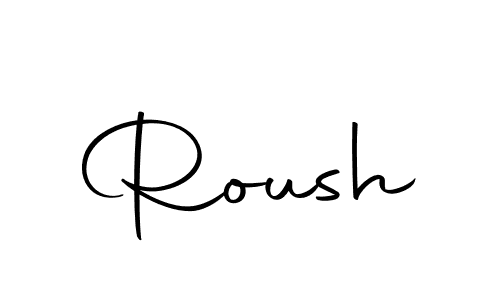 You should practise on your own different ways (Autography-DOLnW) to write your name (Roush) in signature. don't let someone else do it for you. Roush signature style 10 images and pictures png