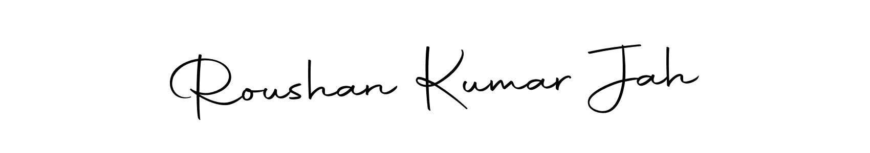 Similarly Autography-DOLnW is the best handwritten signature design. Signature creator online .You can use it as an online autograph creator for name Roushan Kumar Jah. Roushan Kumar Jah signature style 10 images and pictures png