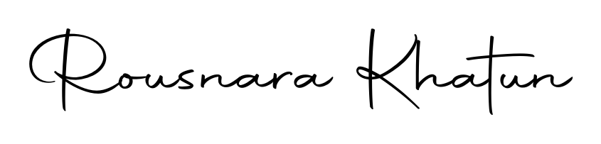 Master the art of signing with Rousnara Khatun written in fluent Autography-DOLnW script. A great template to practice and refine your handwriting. Rousnara Khatun signature style 10 images and pictures png