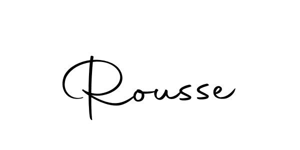 Rousse stylish signature style. Best Handwritten Sign (Autography-DOLnW) for my name. Handwritten Signature Collection Ideas for my name Rousse. Rousse signature style 10 images and pictures png